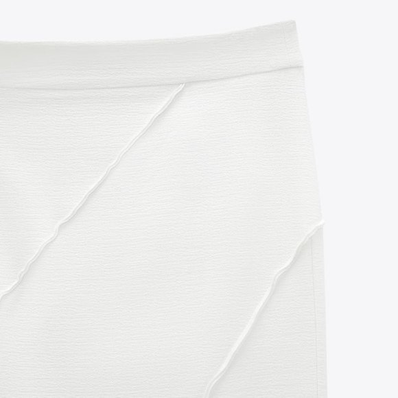 ZARA High-Waisted Slit Midi Skirt - Picture 5 of 6